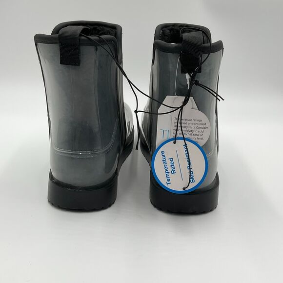 NWT Time and Tru Women’s Winter Boots with Faux Sherpa Lining Black Size 10 New - Picture 7 of 8